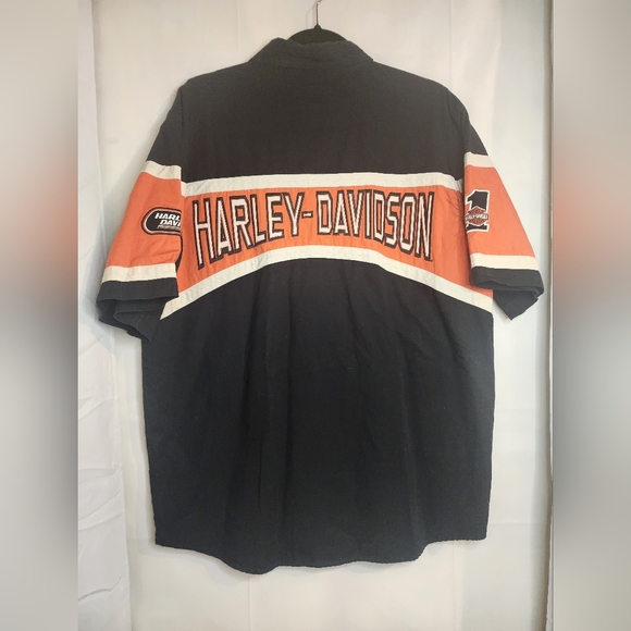 Harley Davidson Colorblock Button up - Picture 2 of 9
